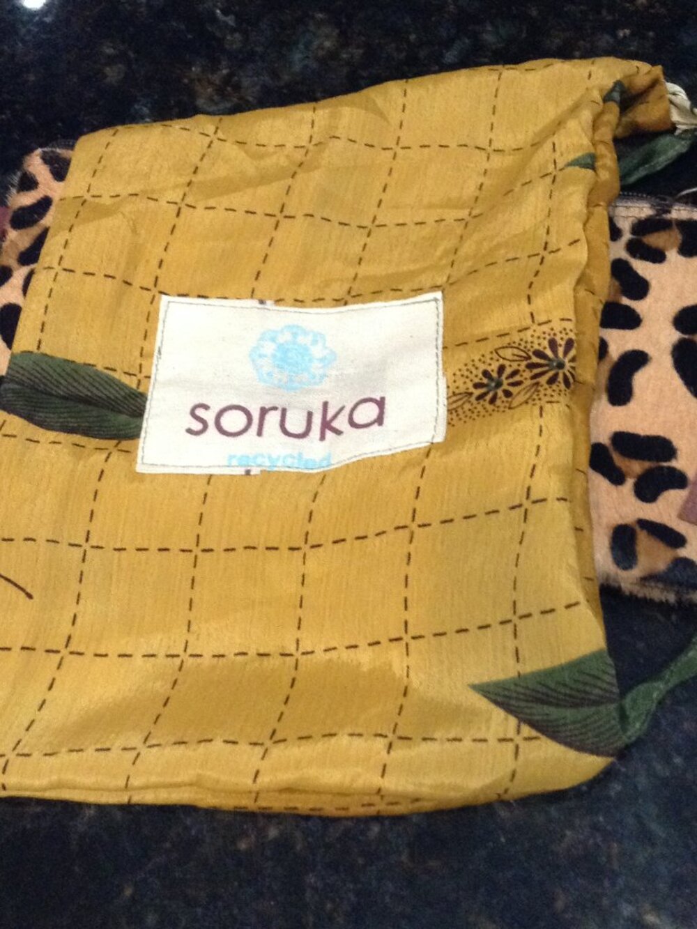 NWT Soruka "Barcelona" Recycled leather Wristlet Tassels Cheetah Print Trendy - Picture 6 of 7